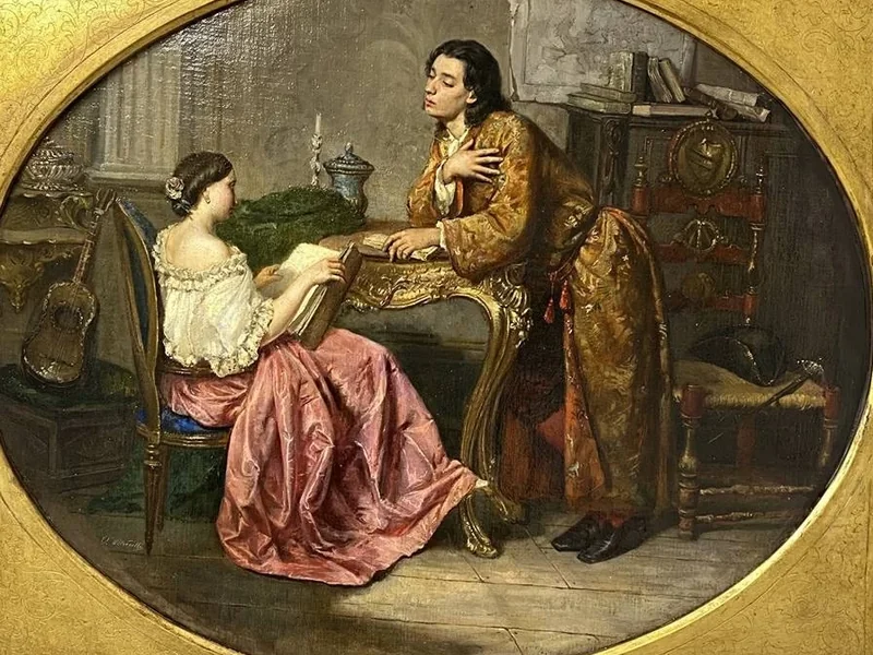 1823-Vincenzo Petrocelli - Letture d'amore, 1870